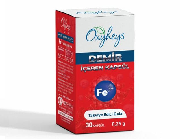 Oxyheys Demir İçeren Kapsül Takviye Edici Gıda