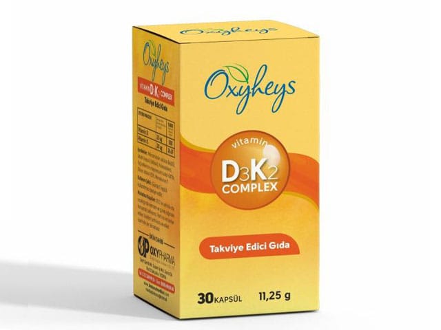 Oxyheys Vitamin D3 + K2 Complex Tablet Takviye Edici Gıda